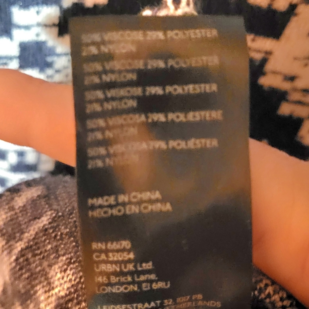 Anthropologie Beatriz Mock Neck Sweater Puff Sleeve Black & White Size  Small - Picture 7 of 7